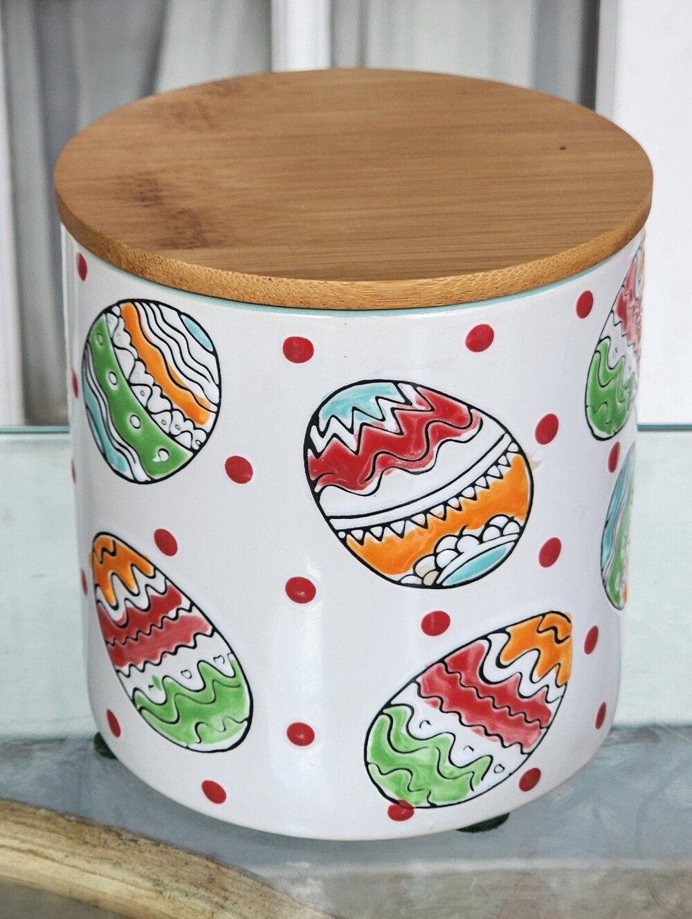 Inhomestylez 2020 Spectrum Designz Easter Eggs Canister Treat Jar, Super Rare